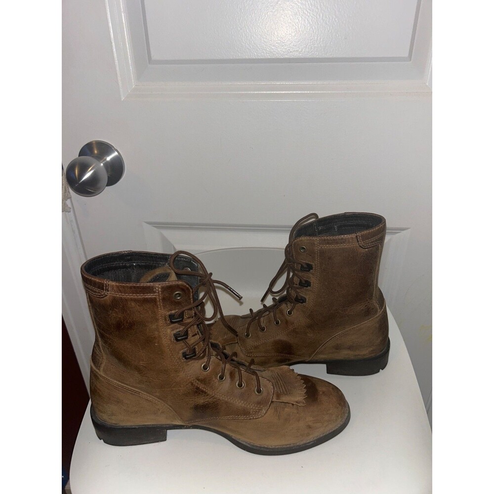 Ariat Heritage Lacer II Boots Women’s size 7.5 Leather Lace Up Distressed - Picture 6 of 9
